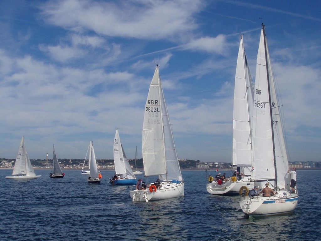 Class 3 start - Brewin Dolphin Jersey Regatta 2012 © Royal Channel Islands Yacht Club http://www.rciyc.je